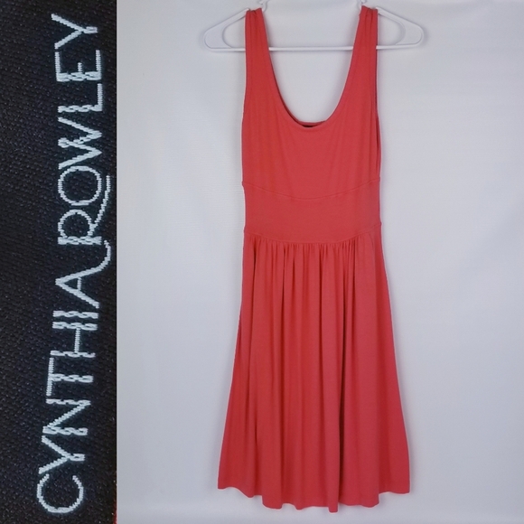 Cynthia Rowley Sleeveless Fit n Flare Peach - Picture 1 of 5